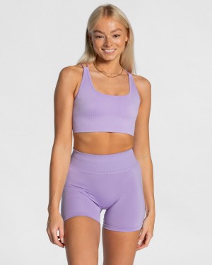 Hauts Teveo Everyday Backless Femme Violette | 6804-RZIEJ