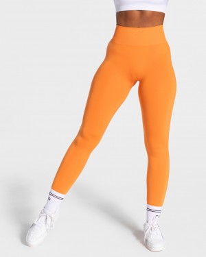 Leggings Teveo Classy Femme Orange | 2749-RTQIM