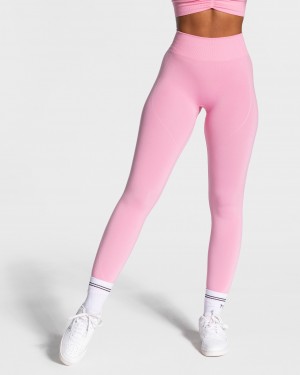 Leggings Teveo Focus Scrunch Femme Rose | 0691-OIMEW