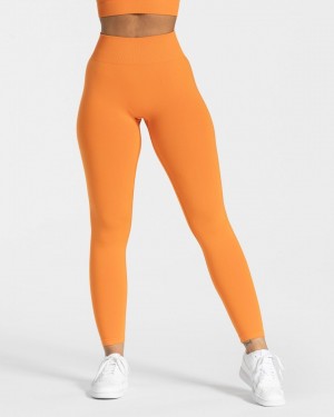 Leggings Teveo Timeless Scrunch Femme Orange | 1269-PHIKS