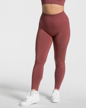 Leggings Teveo True Femme Bordeaux | 1587-OXYKU