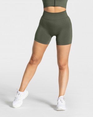 Short Teveo Statement Scrunch Femme Kaki | 0276-OJSWN