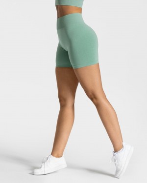 Short Teveo Timeless Scrunch Femme Vert Olive | 6139-ZADSC