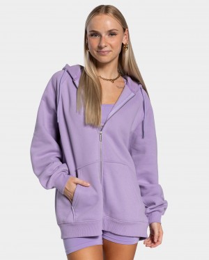 Vestes Teveo Statement Oversized Femme Violette | 8953-XHGNP