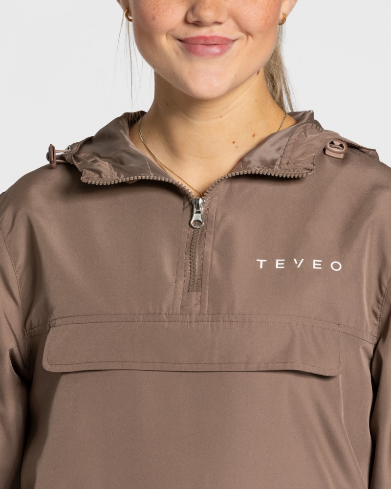 Coupe-vent Teveo Statement Femme Beige | 1987-SLFRV