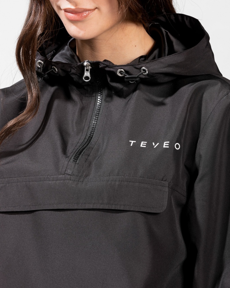 Coupe-vent Teveo Statement Femme Noir | 3519-FIAPL