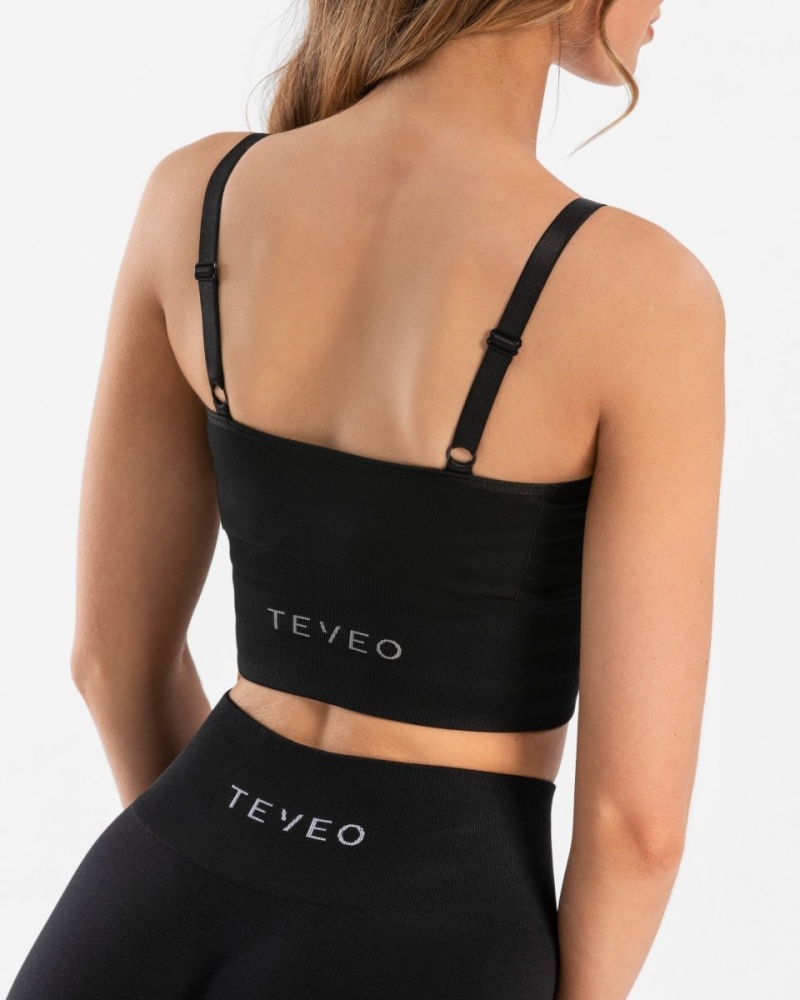 Hauts Teveo Essential Femme Noir | 3578-DYQBX