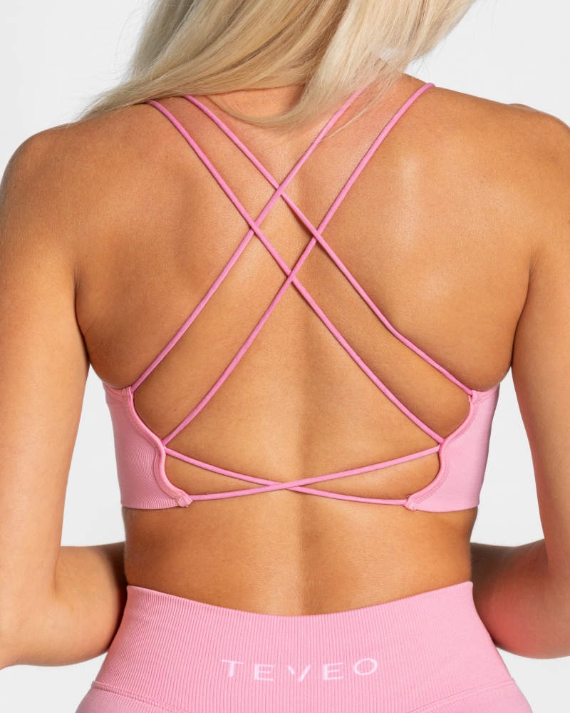 Hauts Teveo Everyday Backless Femme Rose | 5347-GBILQ