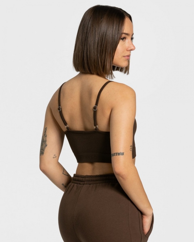 Hauts Teveo Sassy Femme Marron | 8956-FCKRY