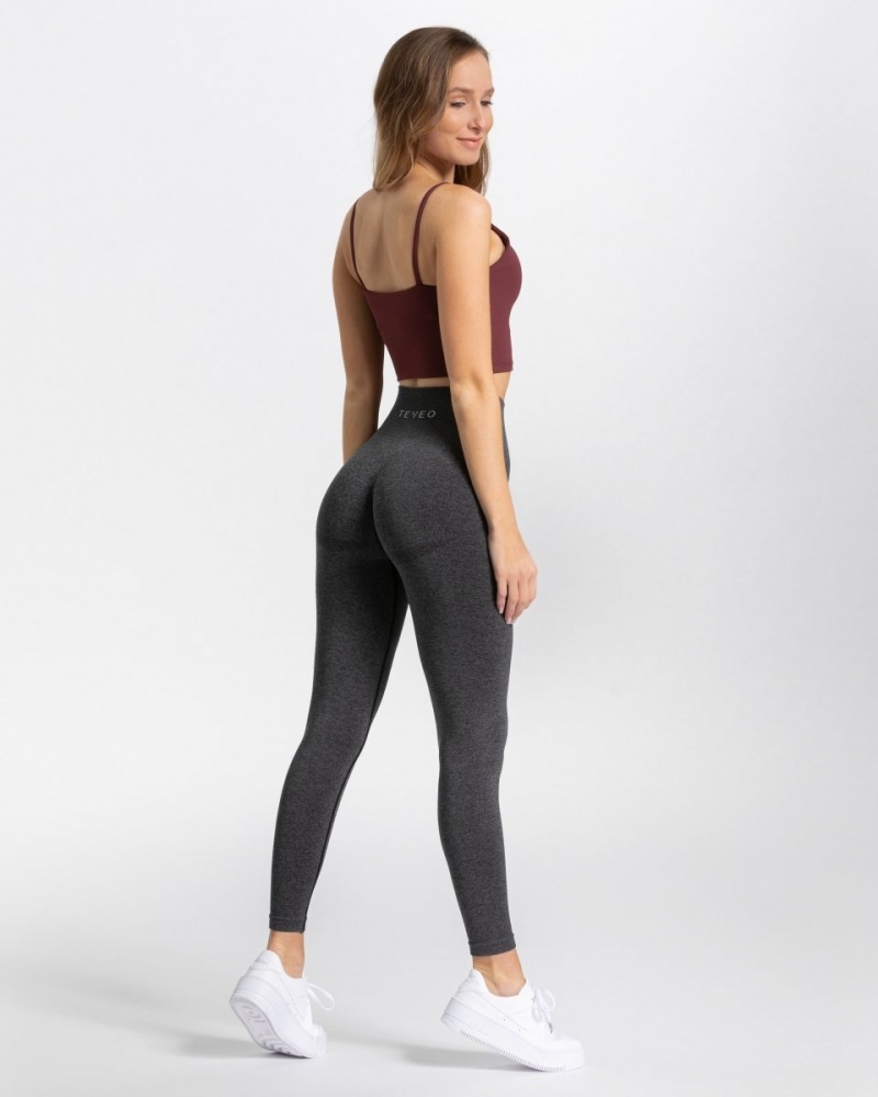 Leggings Teveo Classy Femme Grise Foncé | 5493-AWYTV