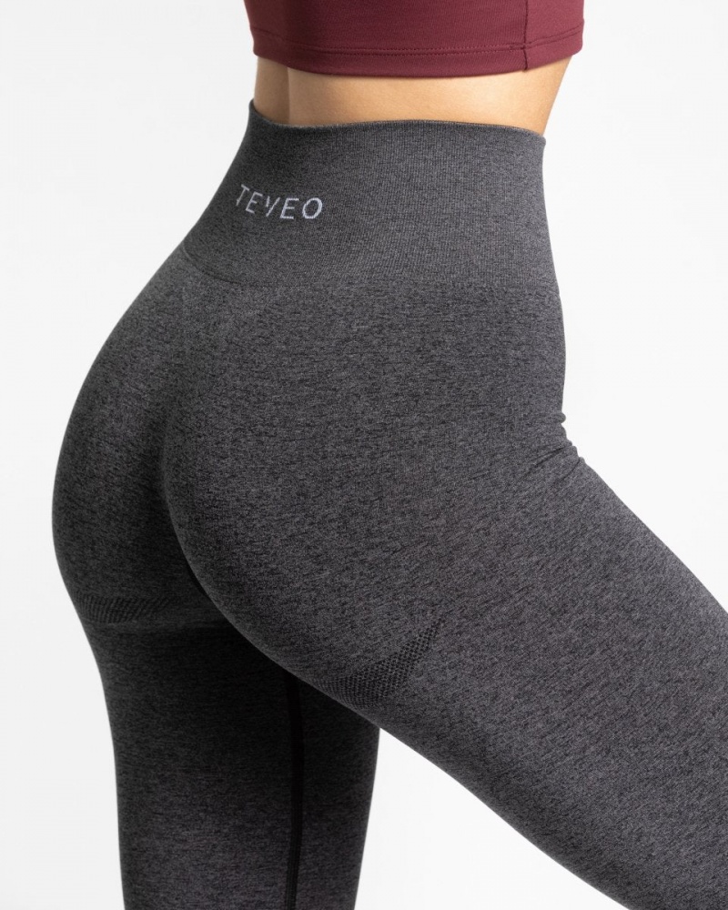 Leggings Teveo Classy Femme Grise Foncé | 5493-AWYTV