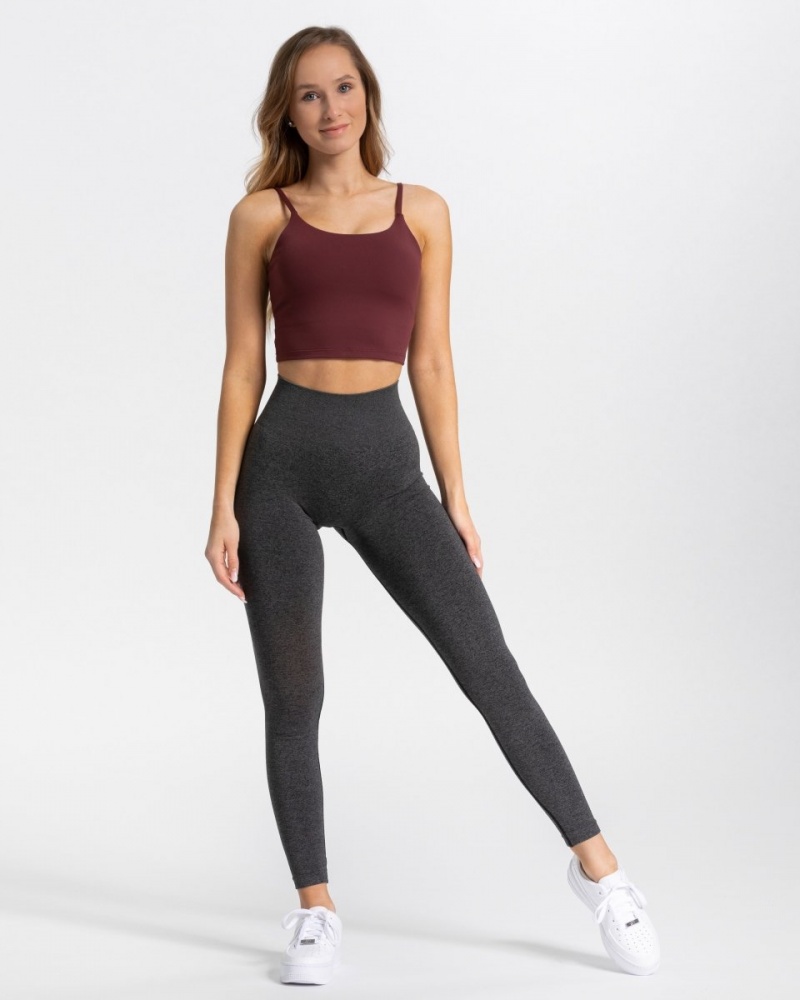 Leggings Teveo Classy Femme Grise Foncé | 5493-AWYTV