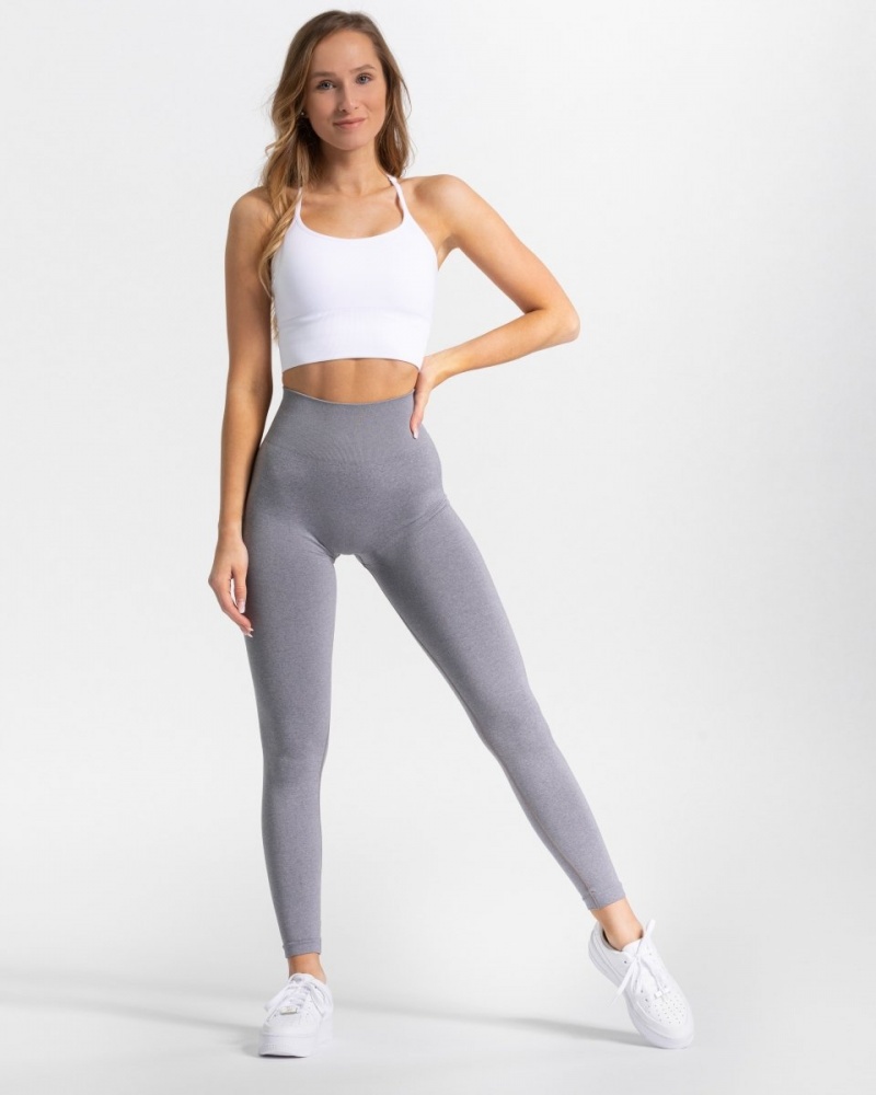 Leggings Teveo Classy Femme Grise | 1749-TEPZK