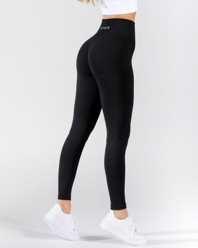 Leggings Teveo Classy Femme Noir | 1427-XWCEZ