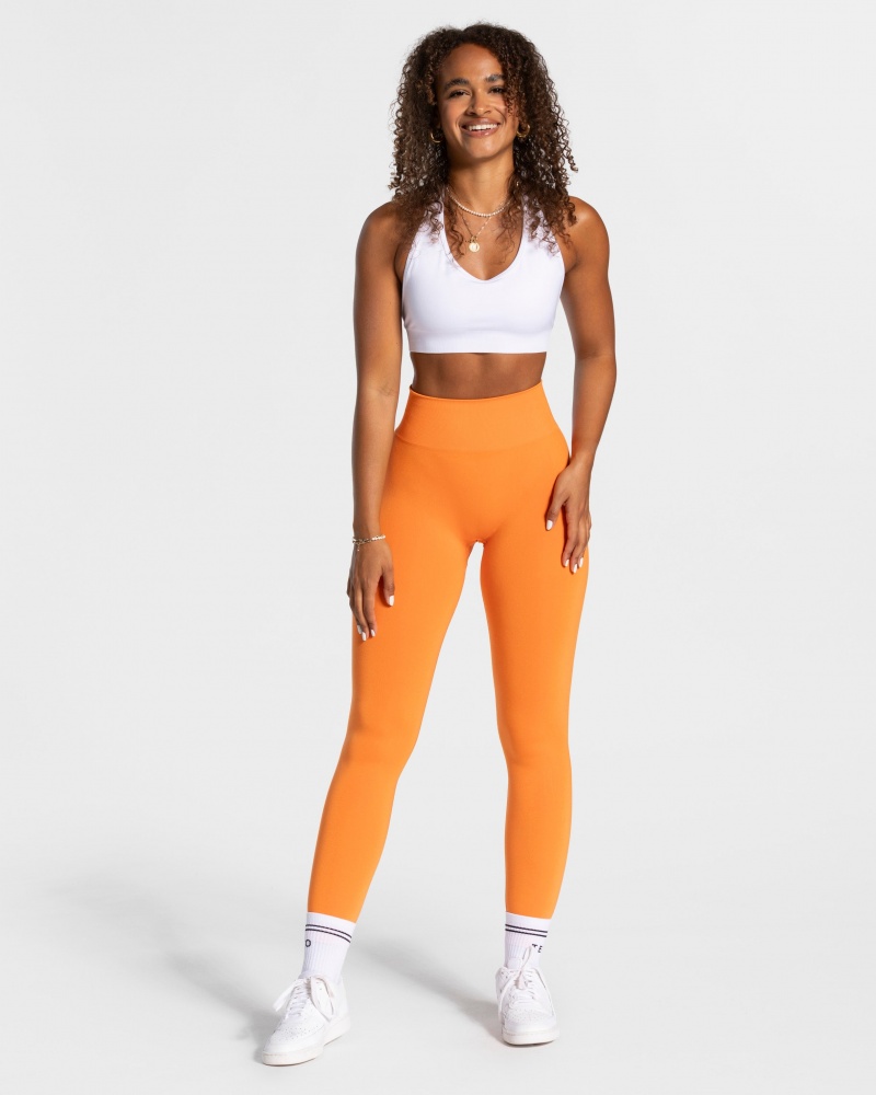 Leggings Teveo Classy Femme Orange | 2749-RTQIM