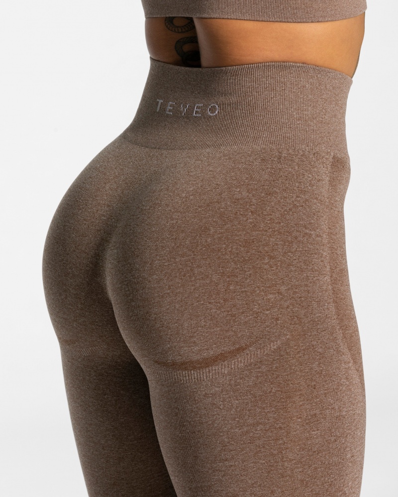 Leggings Teveo Evolution V2 Femme Beige | 6597-QVNJM