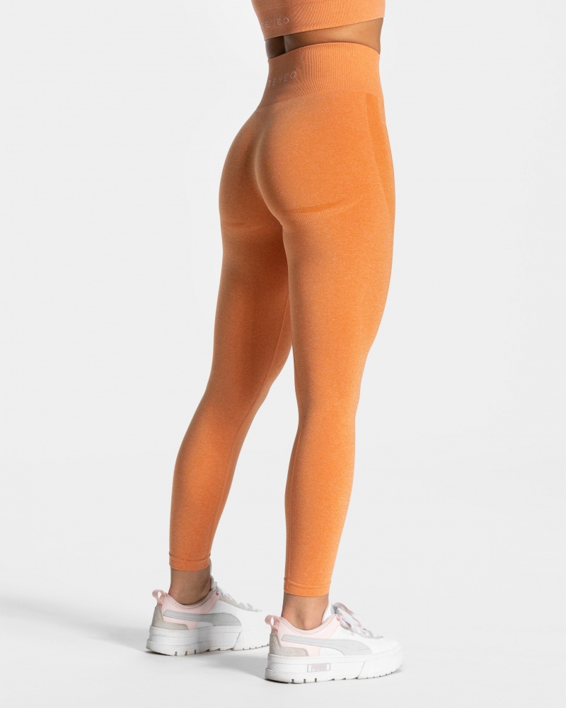 Leggings Teveo Evolution V2 Femme Orange | 2439-DYMFR