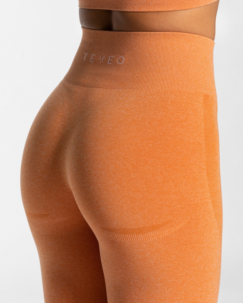 Leggings Teveo Evolution V2 Femme Orange | 2439-DYMFR