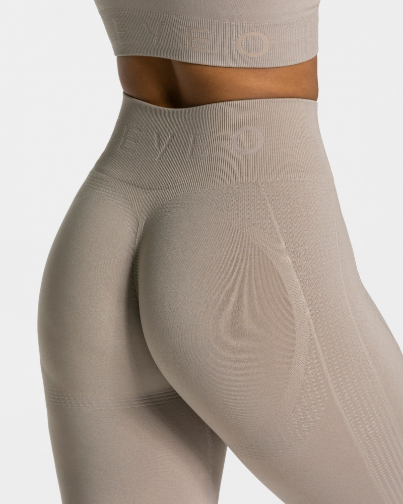 Leggings Teveo Focus Scrunch Femme Grise | 0653-PVXBQ