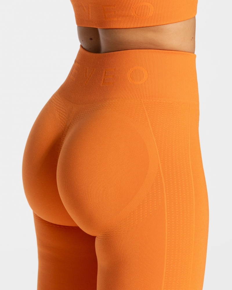 Leggings Teveo Focus Scrunch Femme Orange | 9270-GCDVB