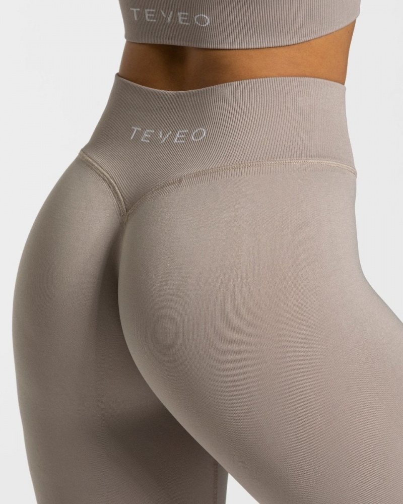 Leggings Teveo Sensation Femme Grise | 8902-JBIQK