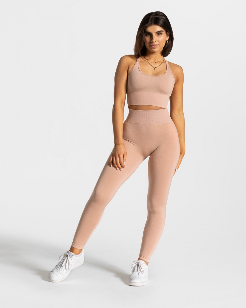 Leggings Teveo Statement Scrunch Femme Rose | 9061-IYQGN