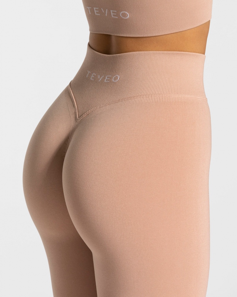 Leggings Teveo Statement Scrunch Femme Rose | 9061-IYQGN