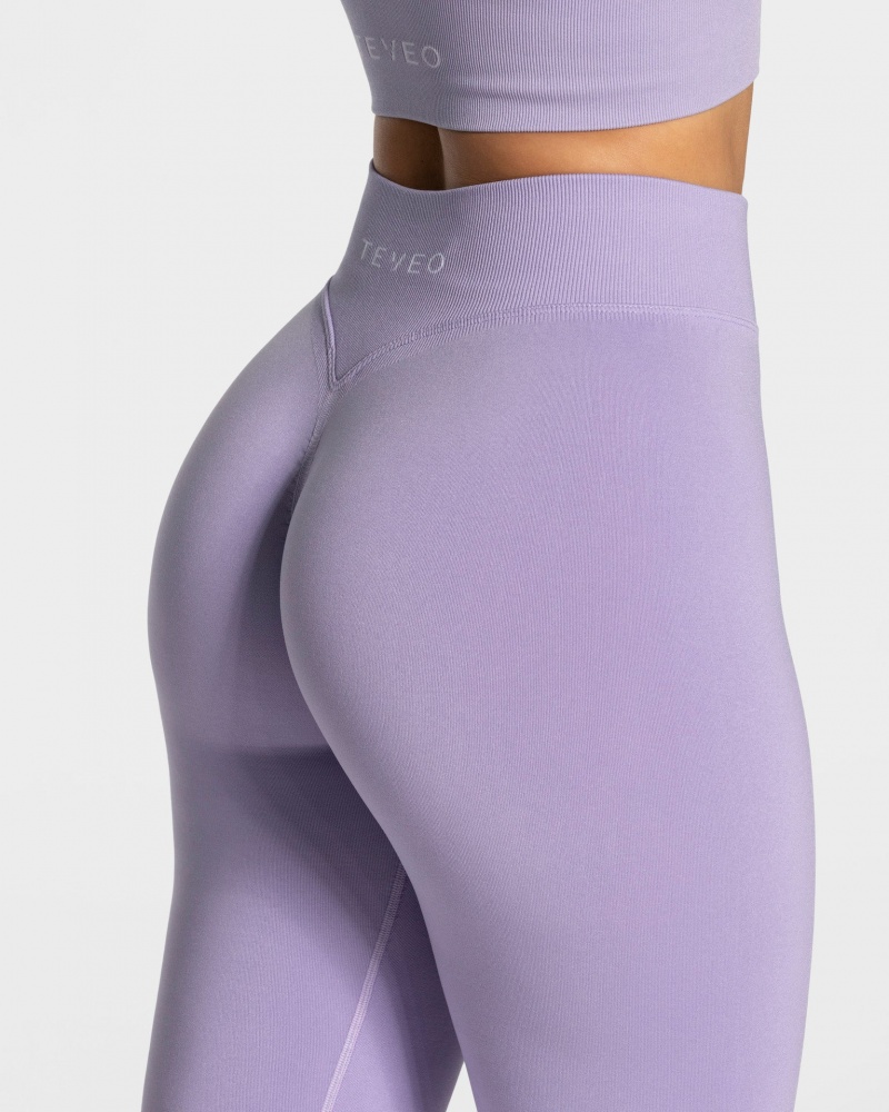 Leggings Teveo Statement Scrunch Femme Violette | 0278-FZGRL