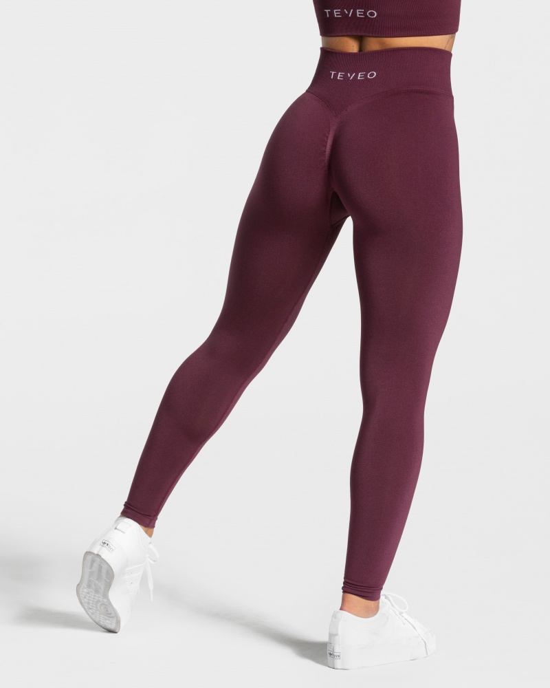 Leggings Teveo Statement Scrunch Femme Violette | 9683-DYXWL