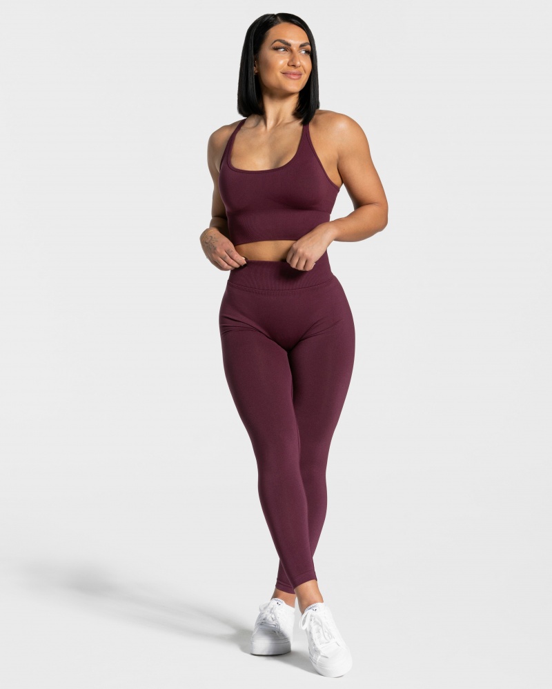 Leggings Teveo Statement Scrunch Femme Violette | 9683-DYXWL