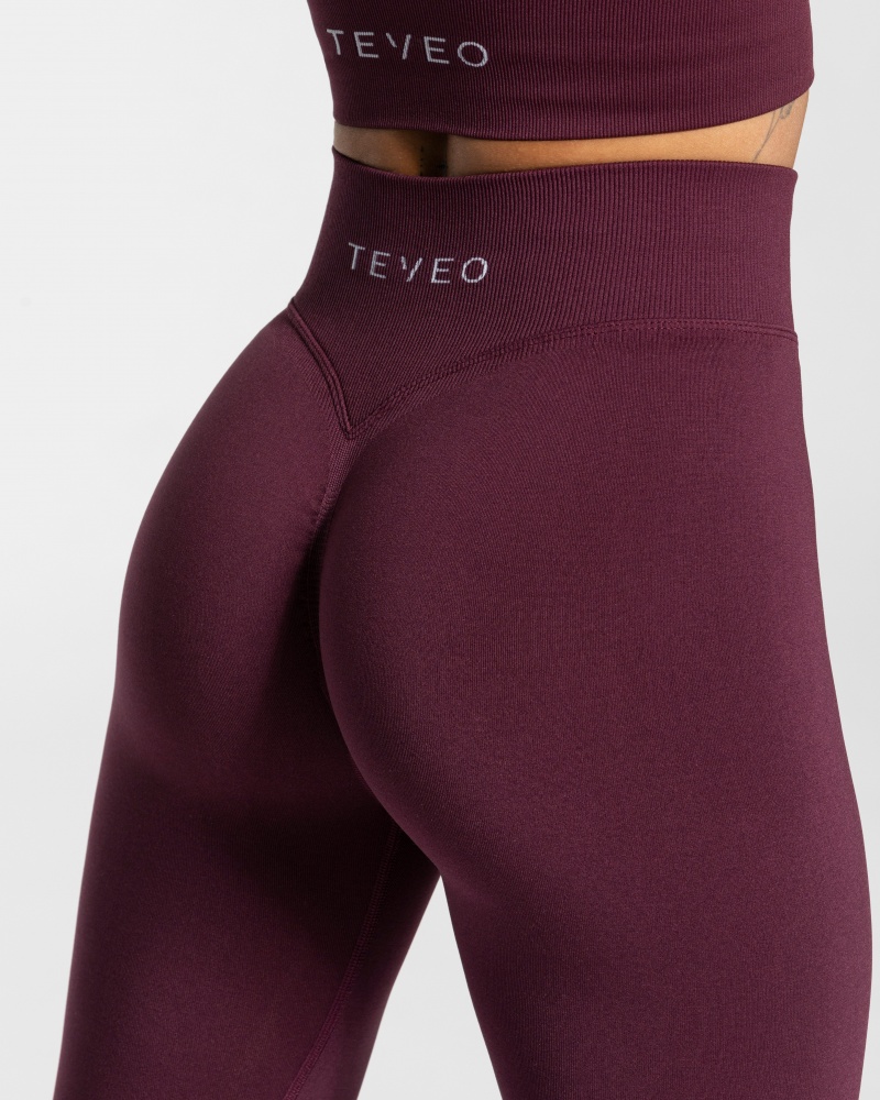 Leggings Teveo Statement Scrunch Femme Violette | 9683-DYXWL