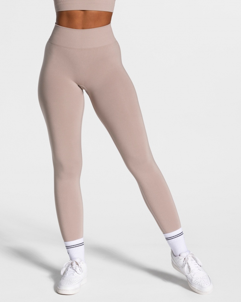 Leggings Teveo Timeless Scrunch Femme Grise | 2093-ZKUHT