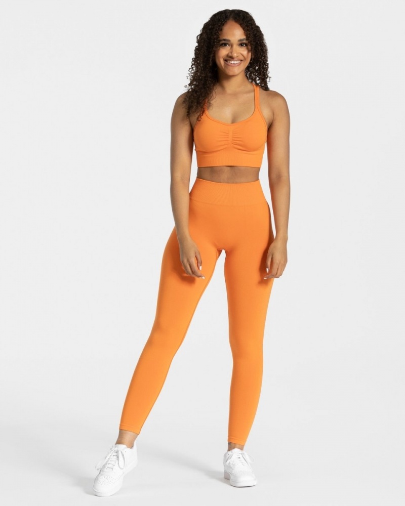 Leggings Teveo Timeless Scrunch Femme Orange | 1269-PHIKS