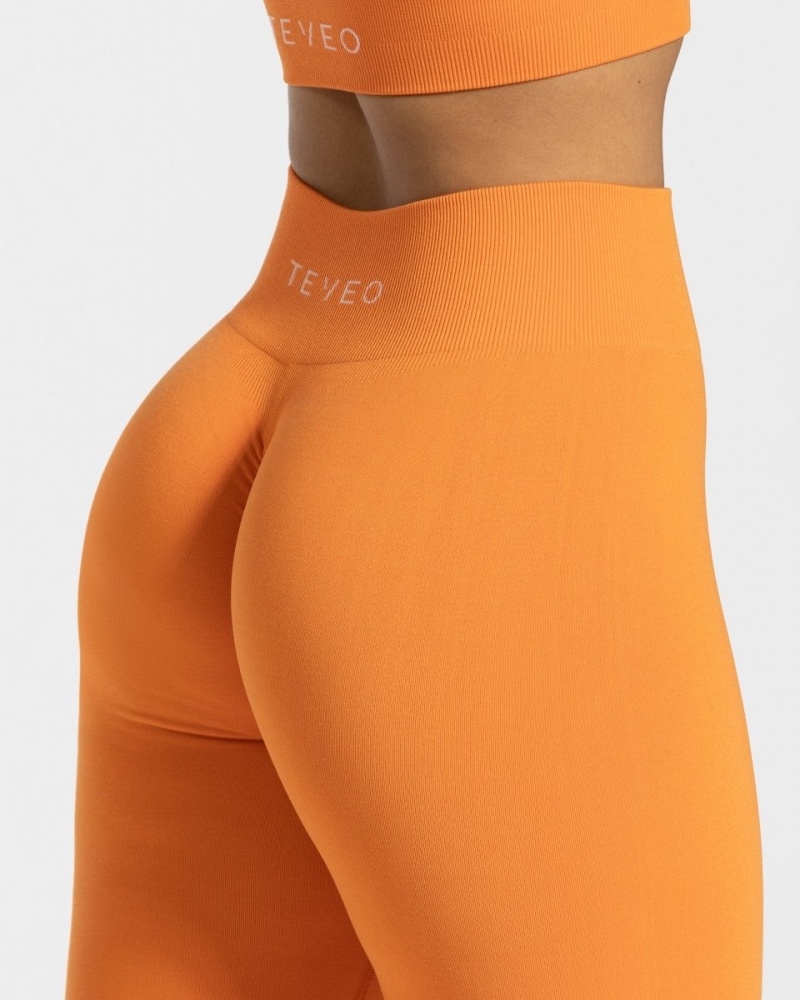 Leggings Teveo Timeless Scrunch Femme Orange | 1269-PHIKS