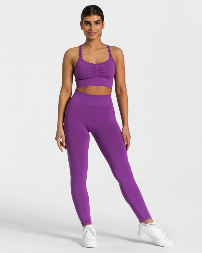 Leggings Teveo Timeless Scrunch Femme Violette | 7159-JZTSH