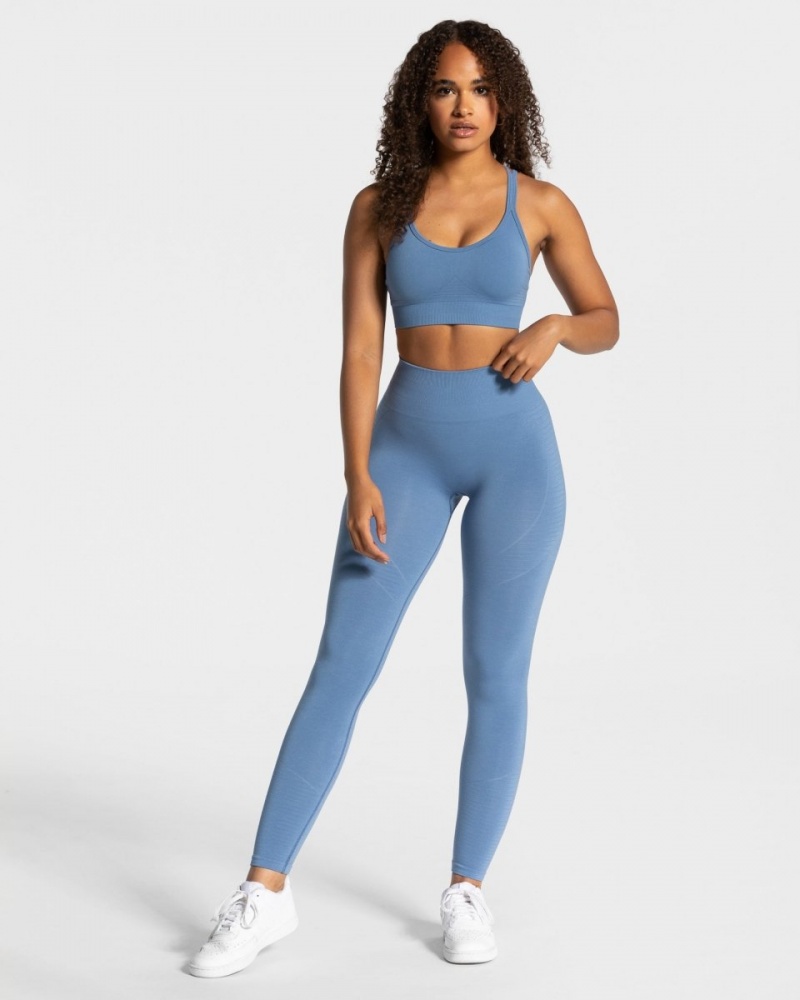 Leggings Teveo True Femme Bleu | 6095-MYQLR