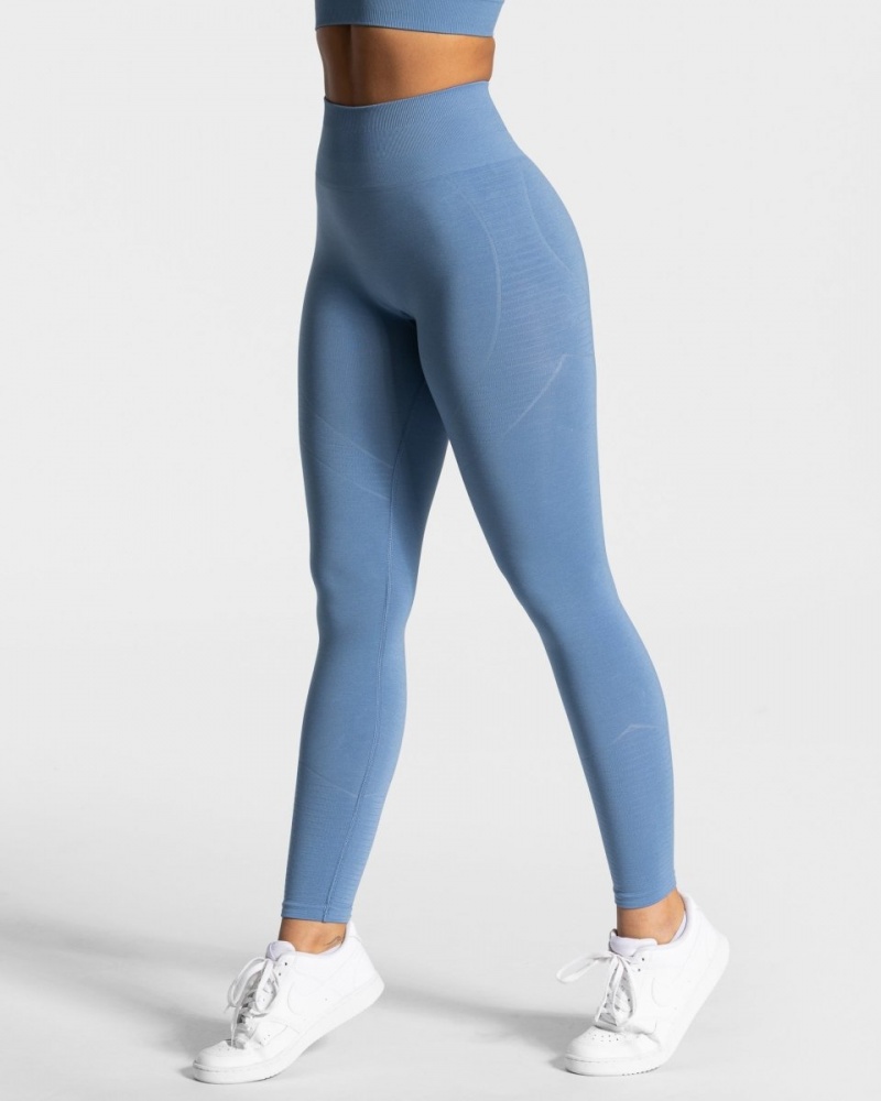 Leggings Teveo True Femme Bleu | 6095-MYQLR