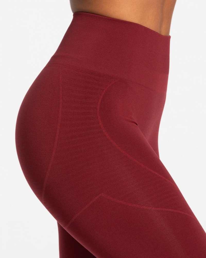 Leggings Teveo True Femme Bordeaux Rouge | 7294-ESFXD