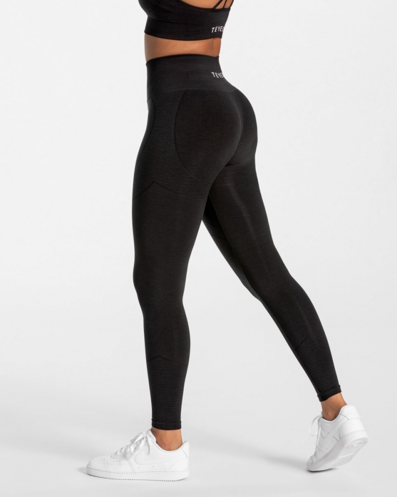 Leggings Teveo True Femme Noir | 3618-AOGLX