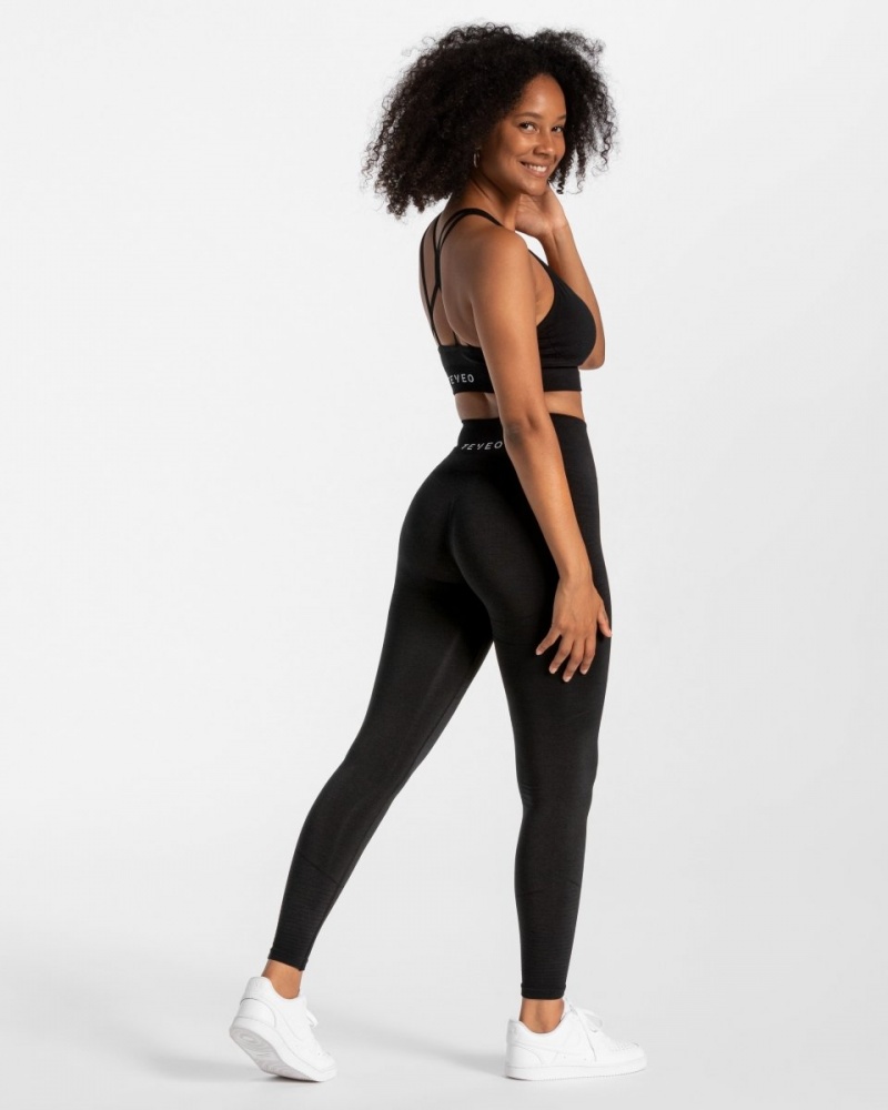 Leggings Teveo True Femme Noir | 3618-AOGLX