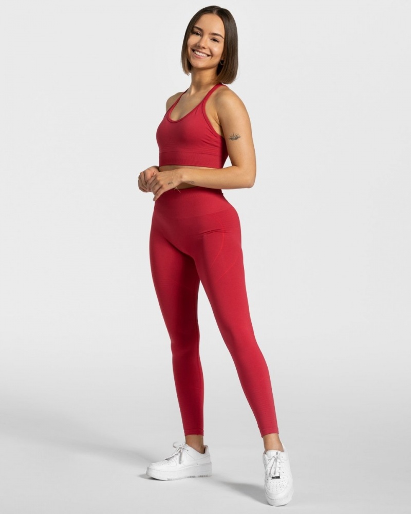 Leggings Teveo True Femme Rouge | 5746-IRJLD