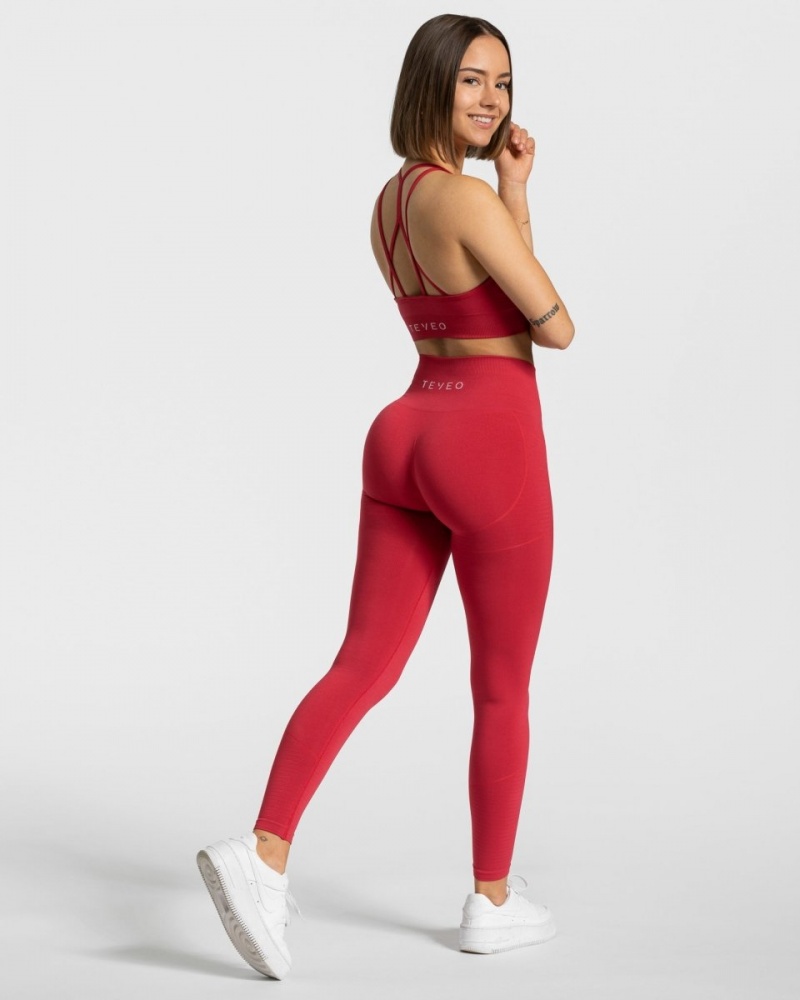 Leggings Teveo True Femme Rouge | 5746-IRJLD