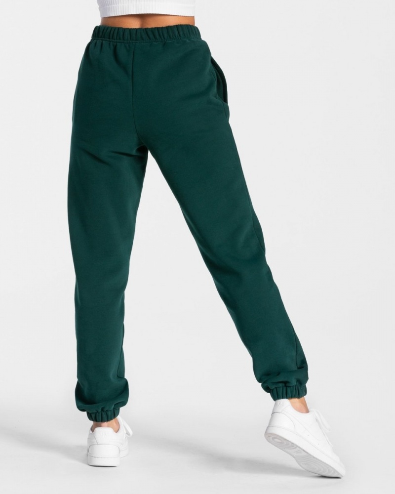 Pantalon Jogging Teveo Iconic Oversized Femme Vert Foncé | 0581-SCAMP