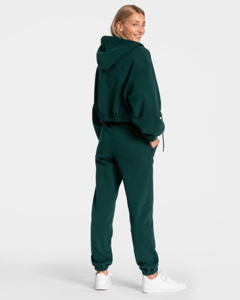 Pantalon Jogging Teveo Iconic Oversized Femme Vert Foncé | 0581-SCAMP