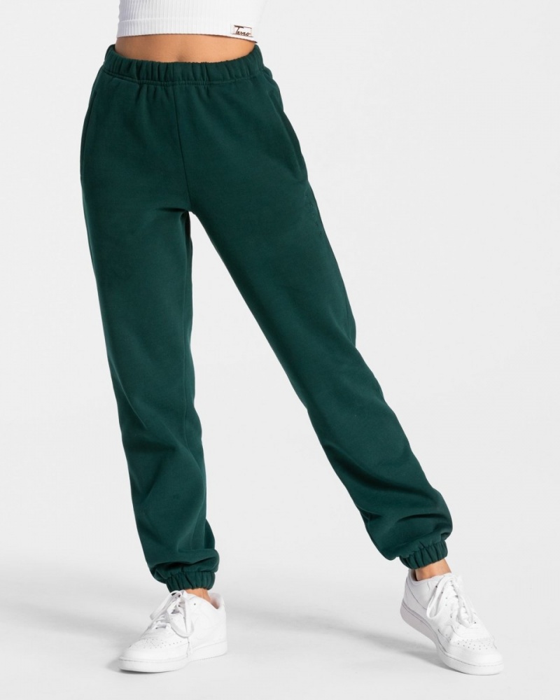 Pantalon Jogging Teveo Iconic Oversized Femme Vert Foncé | 0581-SCAMP