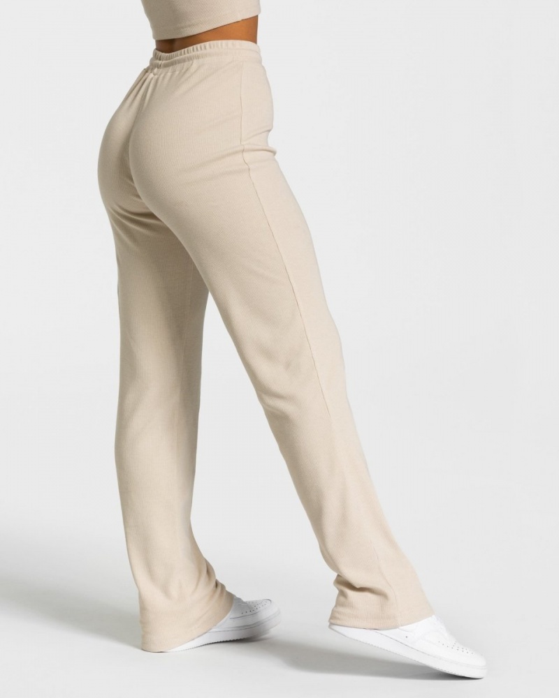 Pantalon Teveo Lounge Femme Beige | 9815-KNAXS