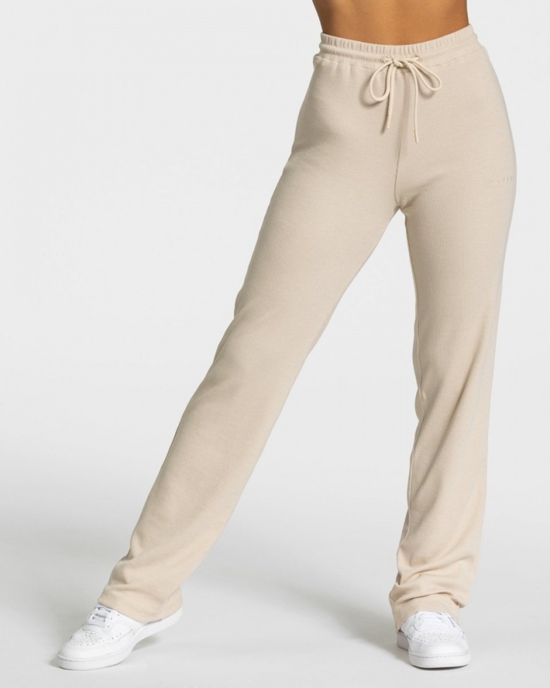 Pantalon Teveo Lounge Femme Beige | 9815-KNAXS