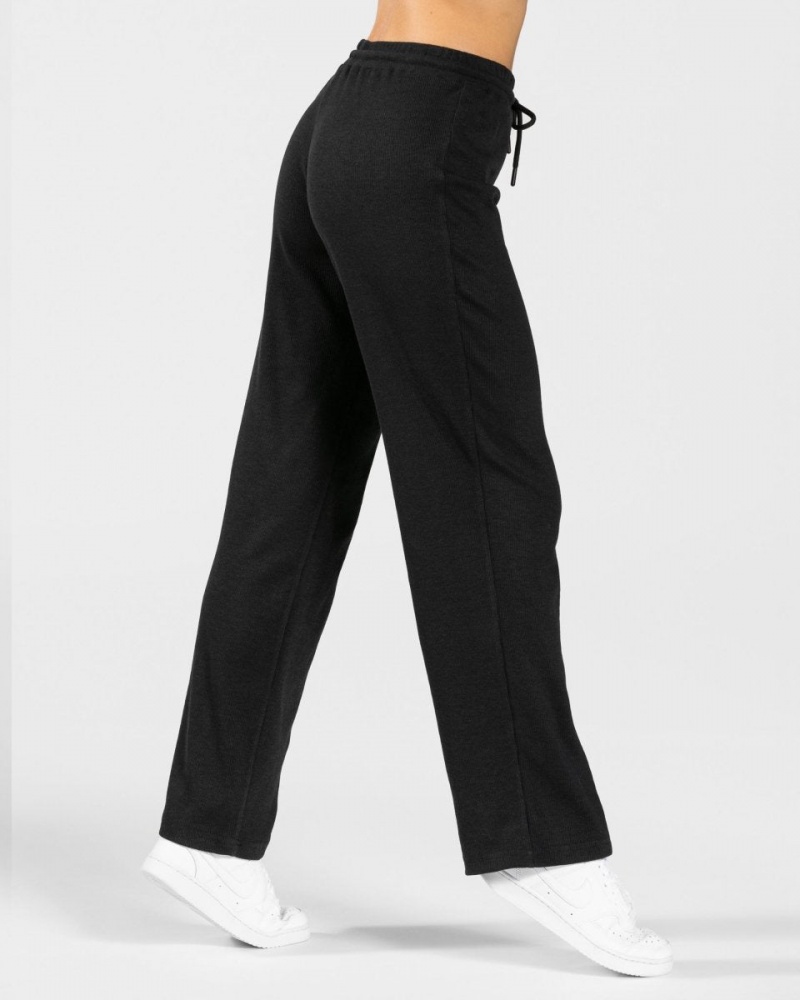 Pantalon Teveo Lounge Femme Noir | 5129-KAXMW