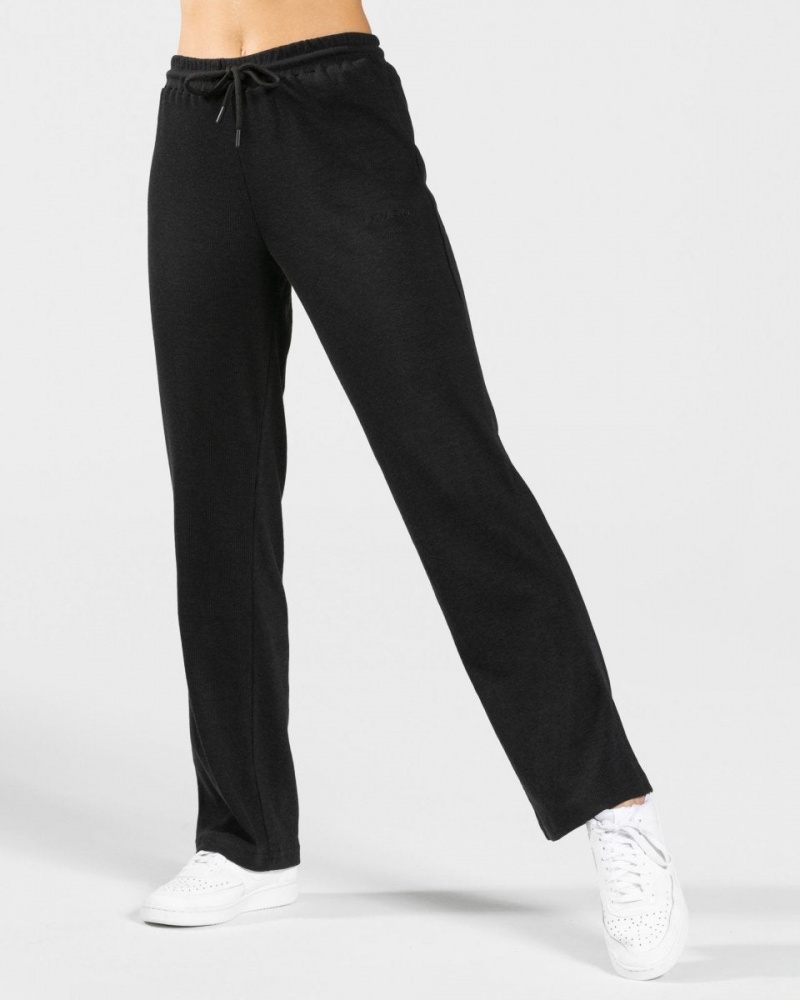 Pantalon Teveo Lounge Femme Noir | 5129-KAXMW