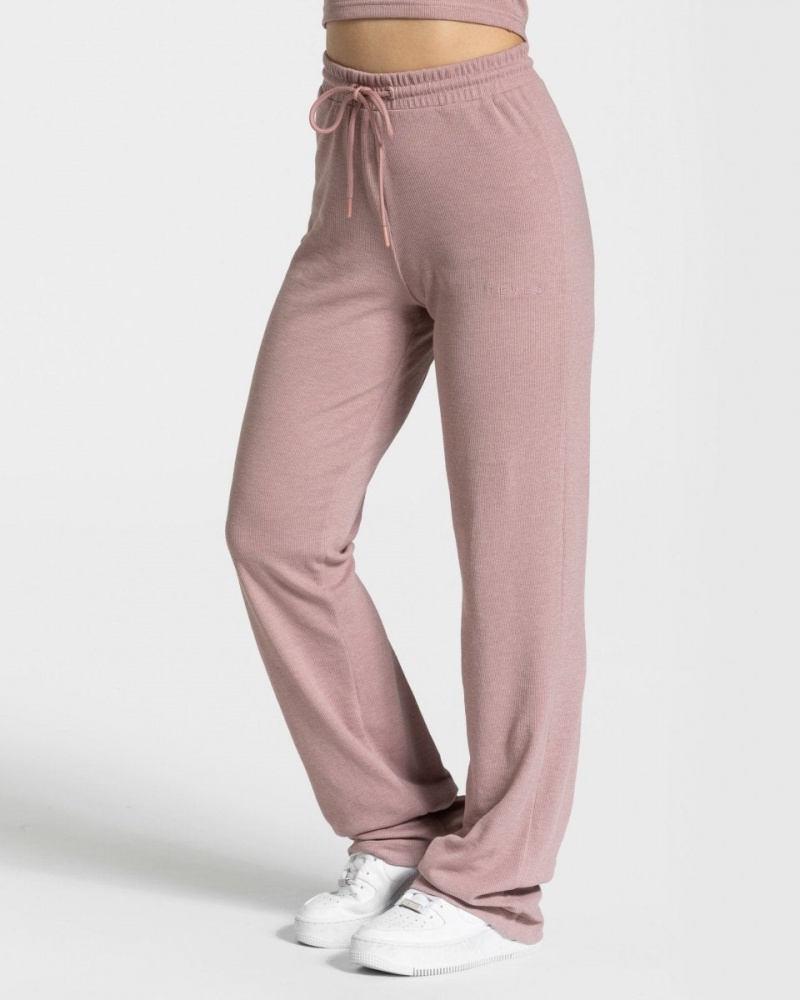 Pantalon Teveo Lounge Femme Rose | 1047-YEOPS